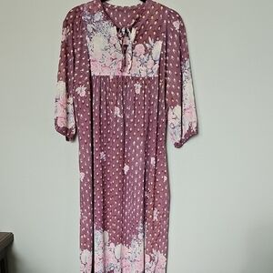 Lady Carol of New York Vintage union tag cottage core sheer dress/nighty size 16